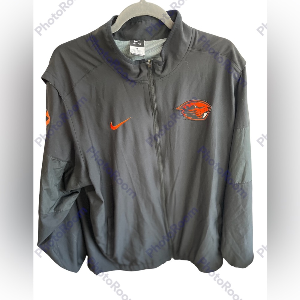 Nike Oregon State University Beavers Windbreaker Full Zip Size XL